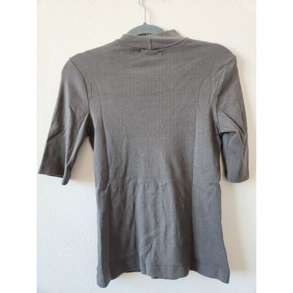 Michael Stars Helena Shine Mock Neck‎ Tee | Size M - Picture 8 of 9